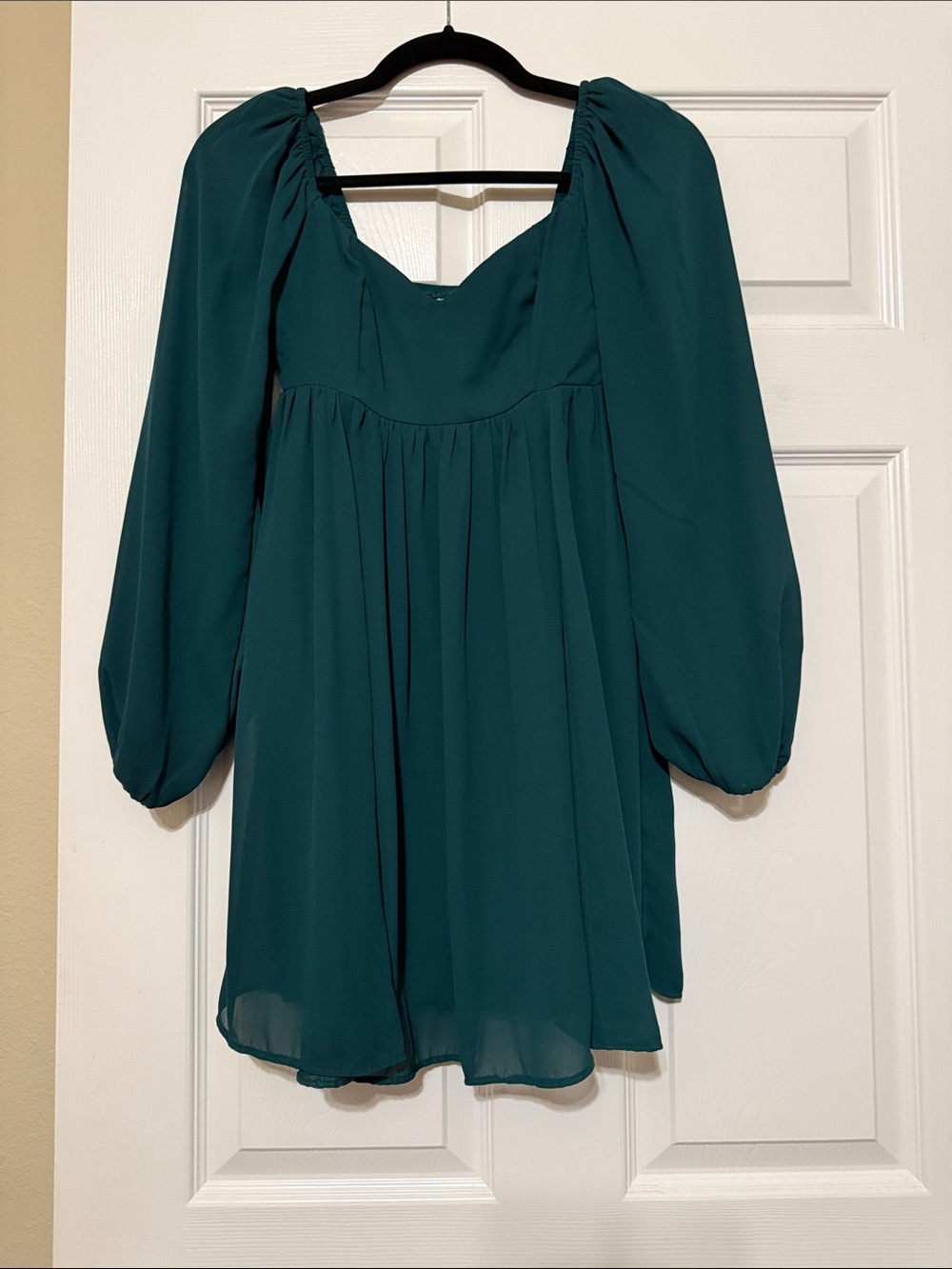Abercrombie & Fitch Teal Smocked Top with Pink Trim